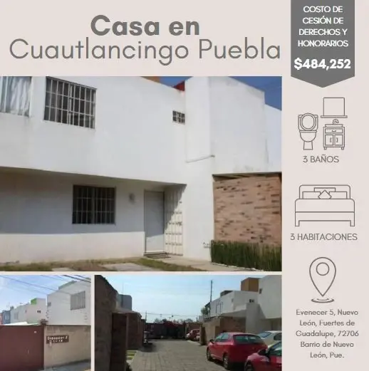 Casa en Venta en Cuatlancingo — foto 1 de 10