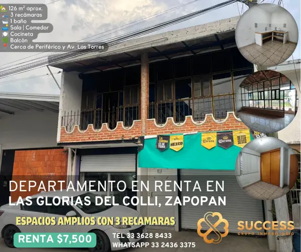 Departamento en Renta – La Gloria del Colli, Zapopan — foto 1 de 9