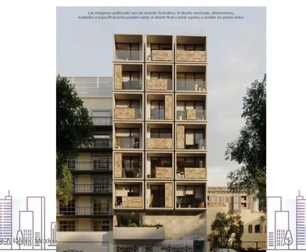 Departamento en venta en Roma Sur, Cuauhtémoc — foto 2 de 12