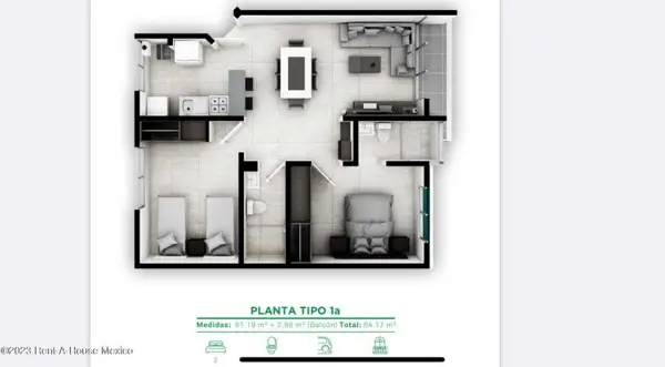 Departamento en Venta Cuauhtémoc, Morelos AM. 25-2852 — foto 1 de 15