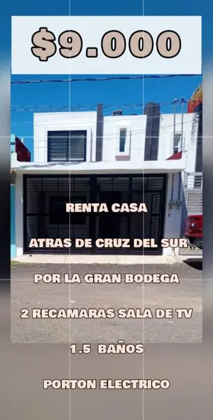 casa a la calle atras de cruz del sur en privada — foto 1 de 23