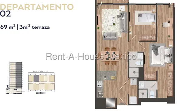 Departamento en venta en Josefa Ortiz de Dominguez, Benito Juárez — foto 2 de 28