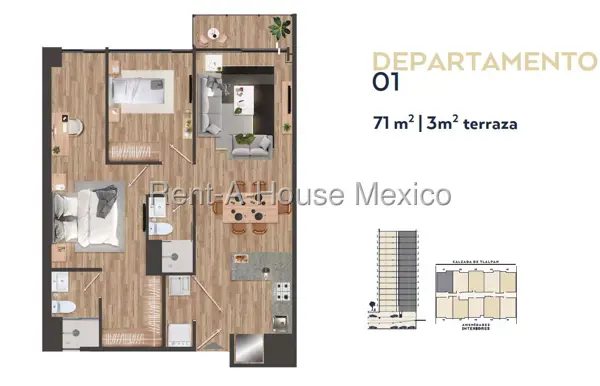 Departamento en venta en Josefa Ortiz de Dominguez, Benito Juárez — foto 3 de 30