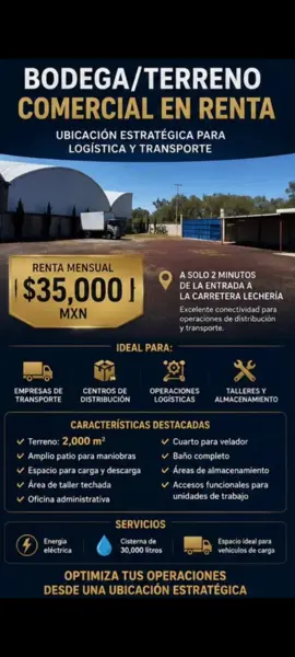 Bodega Comercial en Renta en lechería Texcoco A pie de carretera — foto 1 de 4