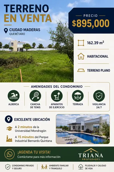 Terreno en Ciudad Maderas, El Marqués, Querétaro — foto 1 de 5