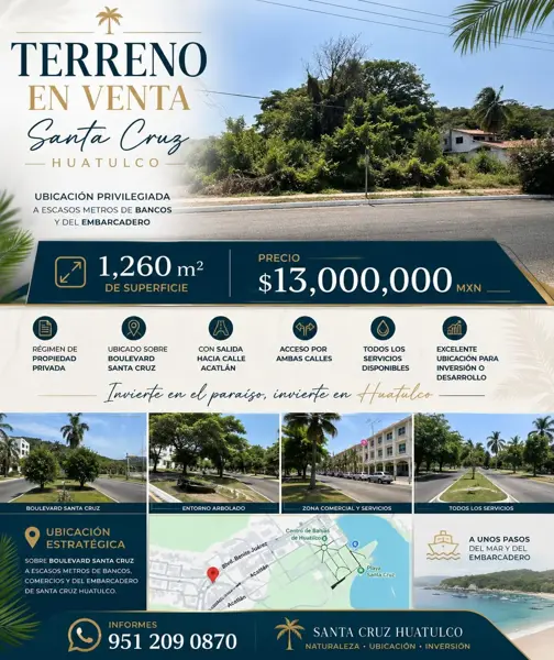 Terreno en Sector F, Santa María Huatulco, Oaxaca — foto 1 de 2