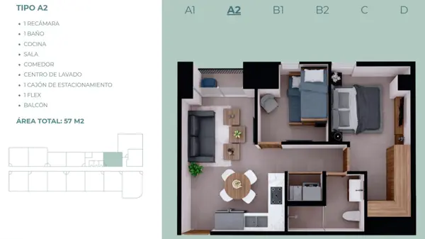 Departamento en venta en Centro, Monterrey — foto 2 de 7