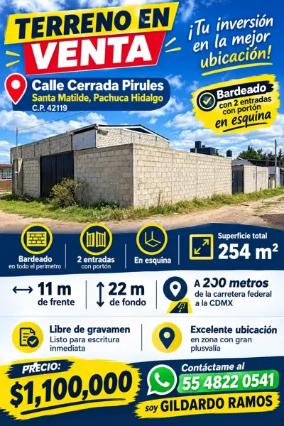Terreno en Santa Matilde, Pachuca de Soto, Hidalgo — foto 1 de 8
