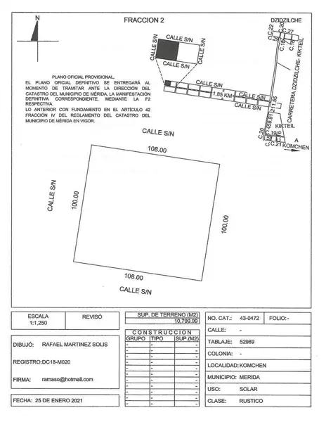 Terreno en venta en Komchen, Mérida — foto 2 de 2