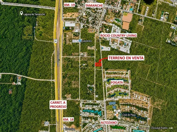 Terreno en venta en Tamanché — foto 1 de 4