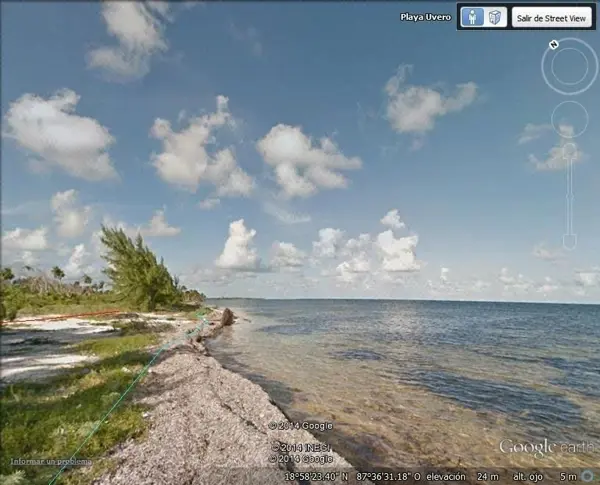 Terreno frente al mar en Mahahual, área el Uvero. — foto 1 de 7