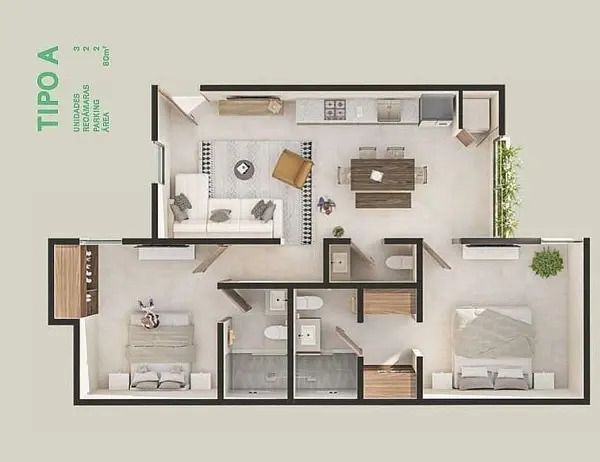 Departamento en venta en Benito Juárez Nte, Mérida — foto 3 de 18