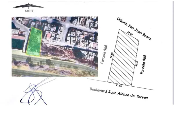 Terreno en Blvd. Juan Alonso de Torres — foto 1 de 3