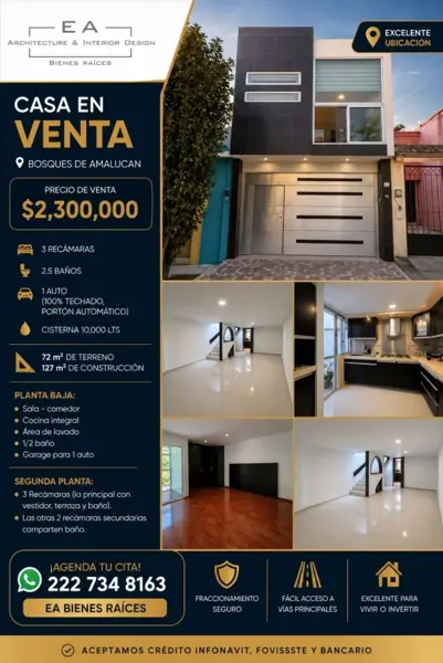 Casa en venta en Bosques de Amalucan, Puebla: Ubicación ideal y diseño funcional — foto 1 de 16