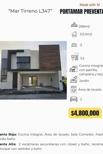 Casa en preventa Residencial Portamar — foto 1 de 2
