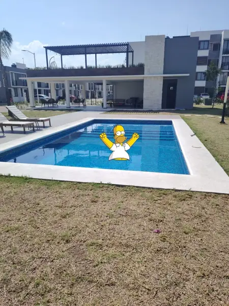 Departamento en Cuautlancingo, Puebla con alberca, juegos infantiles y seguridad 24hrs. — foto 1 de 13