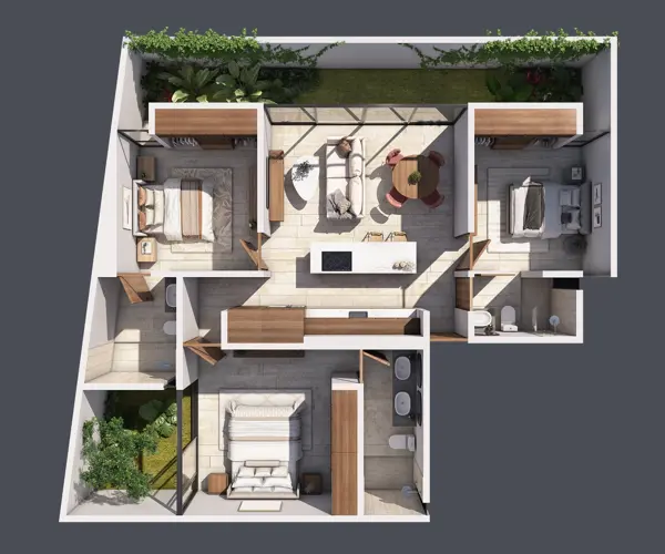 Departamento en venta en Temozon Norte, Mérida — foto 3 de 24