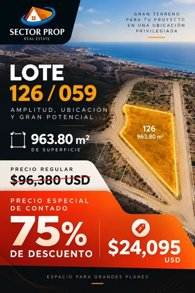 Terreno en venta en Campo Real, Rosarito. SUPER PROMOCION — foto 1 de 12