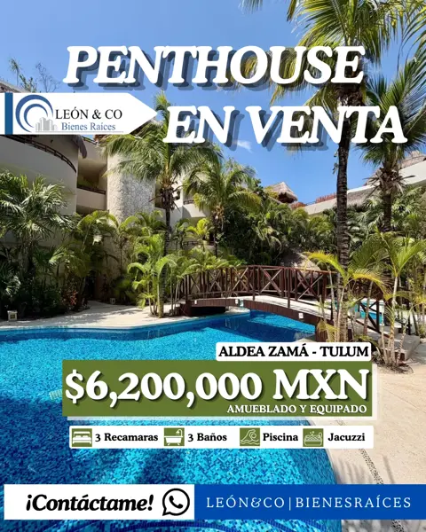 Departamento en Venta en Tulum con Amenidades Exclusivas — foto 1 de 6