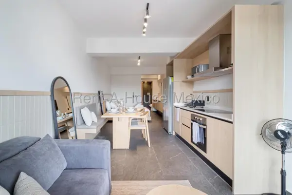 Departamento tipo Loft Amueblado en Renta en Condesa, Cuauhtémoc RG 27-1290 — foto 1 de 10
