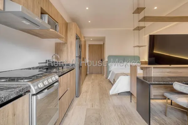 Departamento tipo Loft Amueblado en Renta en Roma Norte, Cuauhtémoc JAS 27-1291 — foto 1 de 14