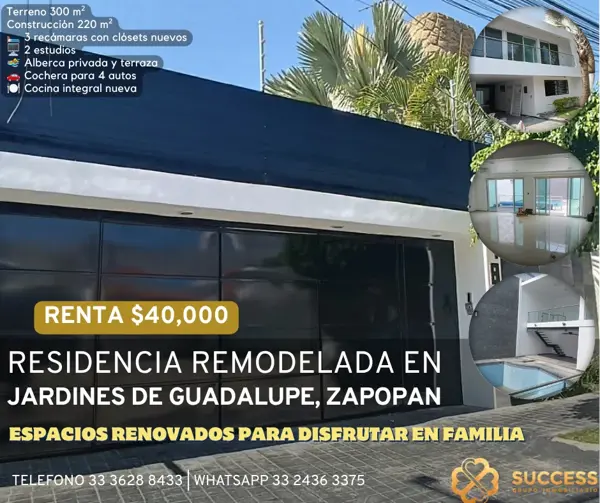 Casa en Renta – Jardines de Guadalupe — foto 1 de 14