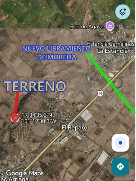 Terreno en venta en El Reparo, Morelia — foto 3 de 5