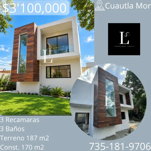 Casa en Volcanes de Cuautla, Cuautla, Morelos — foto 1 de 8
