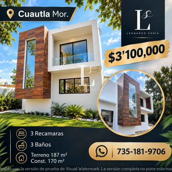Casa en Volcanes de Cuautla, Cuautla, Morelos — foto 1 de 8