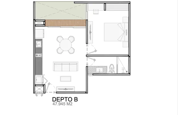 Departamento en venta en Temozon Norte, Mérida — foto 2 de 20
