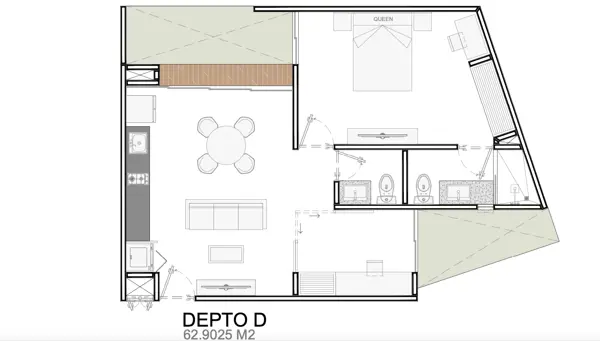 Departamento en venta en Temozon Norte, Mérida — foto 2 de 20