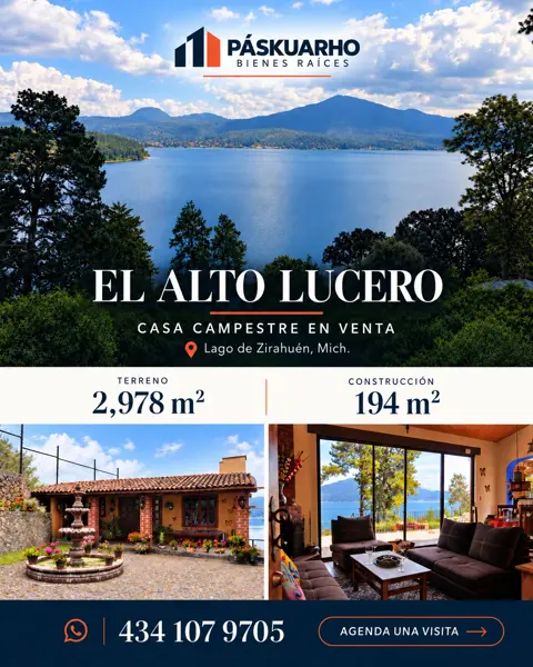CASA CAMPESTRE EN VENTA Lago de Zirahuén, Michoacán — foto 1 de 22