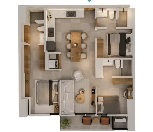 Departamento en Venta en Bosques del Poniente, Santa Catarina, Nuevo León 2