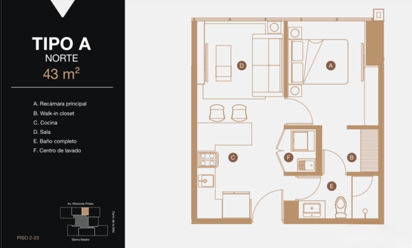 Departamento en venta en Sertoma, Monterrey — foto 2 de 8