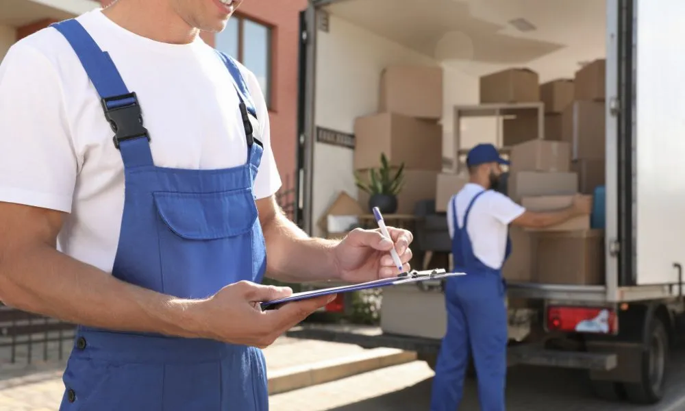 Personas subiendo cajas a un cami&oacute;n