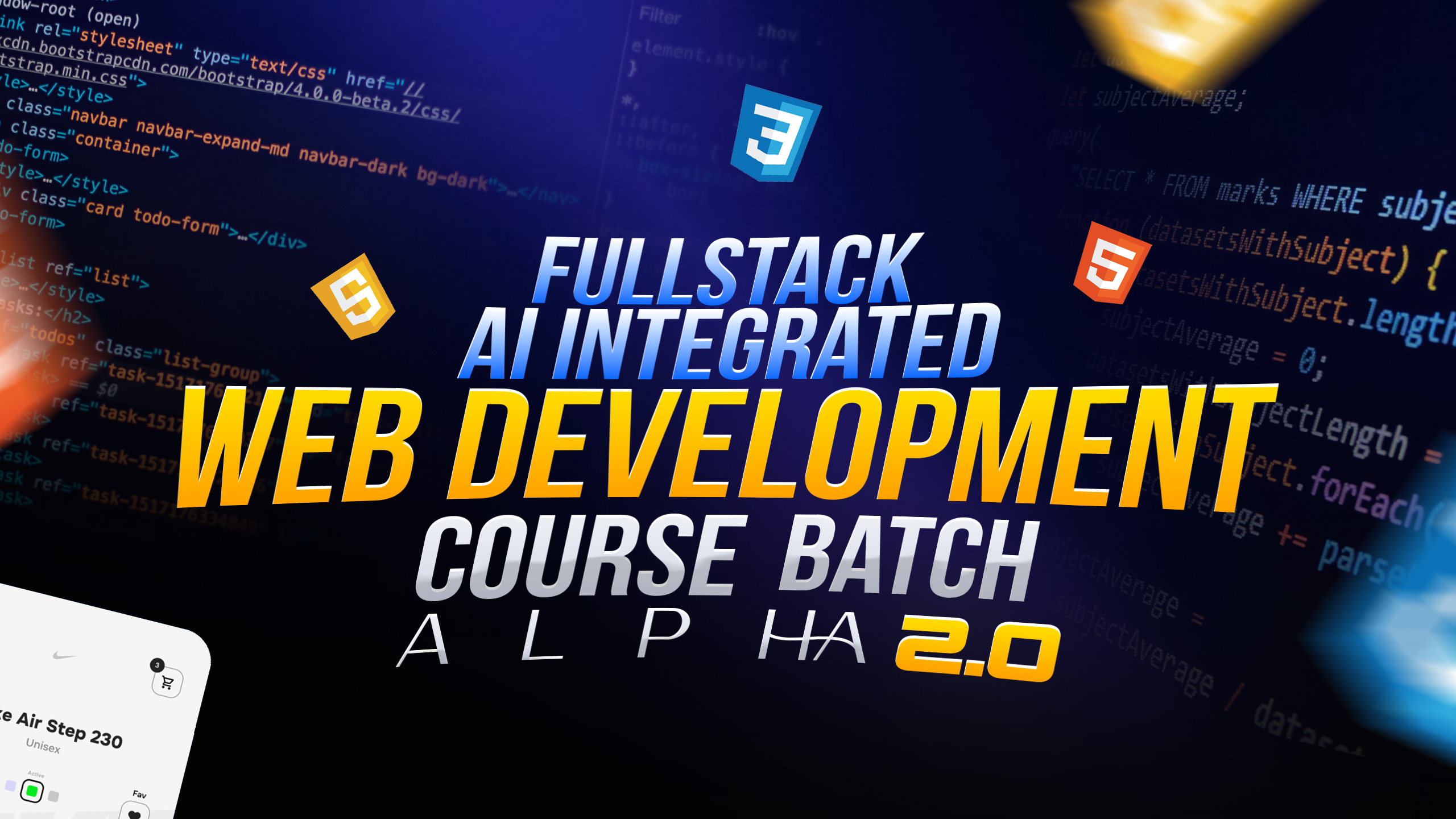 FullStack Web Development Course - Batch Alpha 2.0