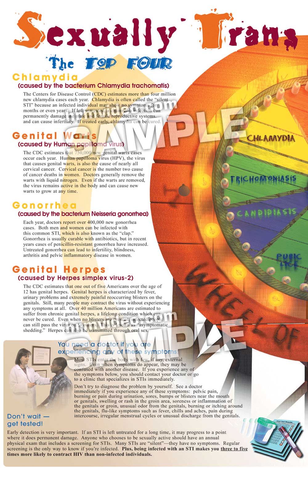 Sexually Transmitted Infections Folding Display Human Relations Media