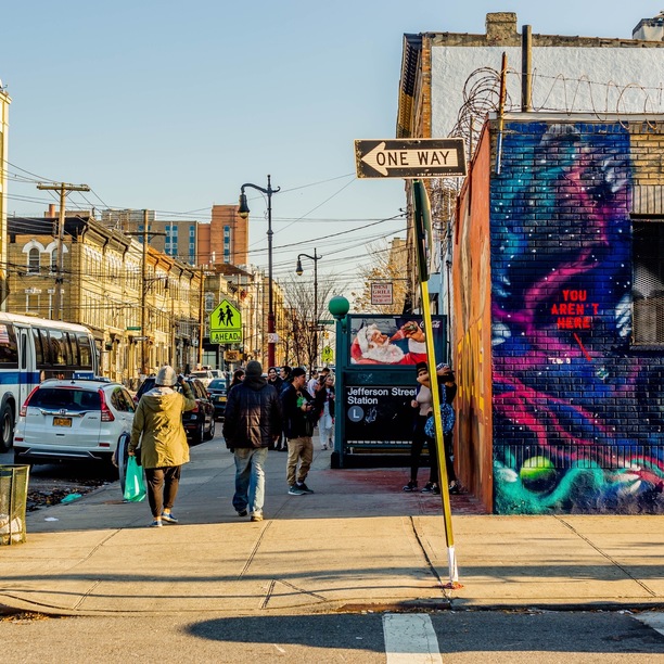 Jefferson Street on Jefferson L Train in Bushwick Powered by Nooklyn