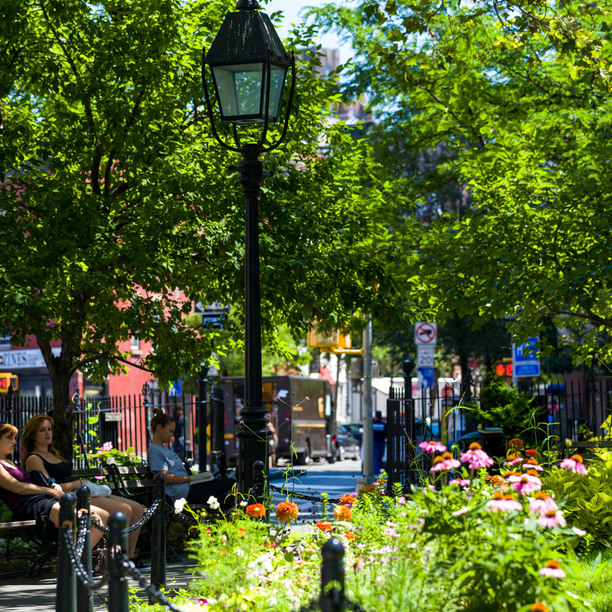 Abingdon Square Park on New York in West Village Powered by Nooklyn