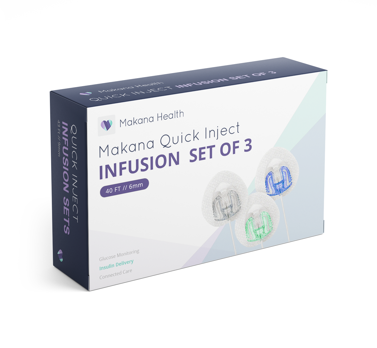 Makana Quick Inject Infusion Set of 3 - 9mm