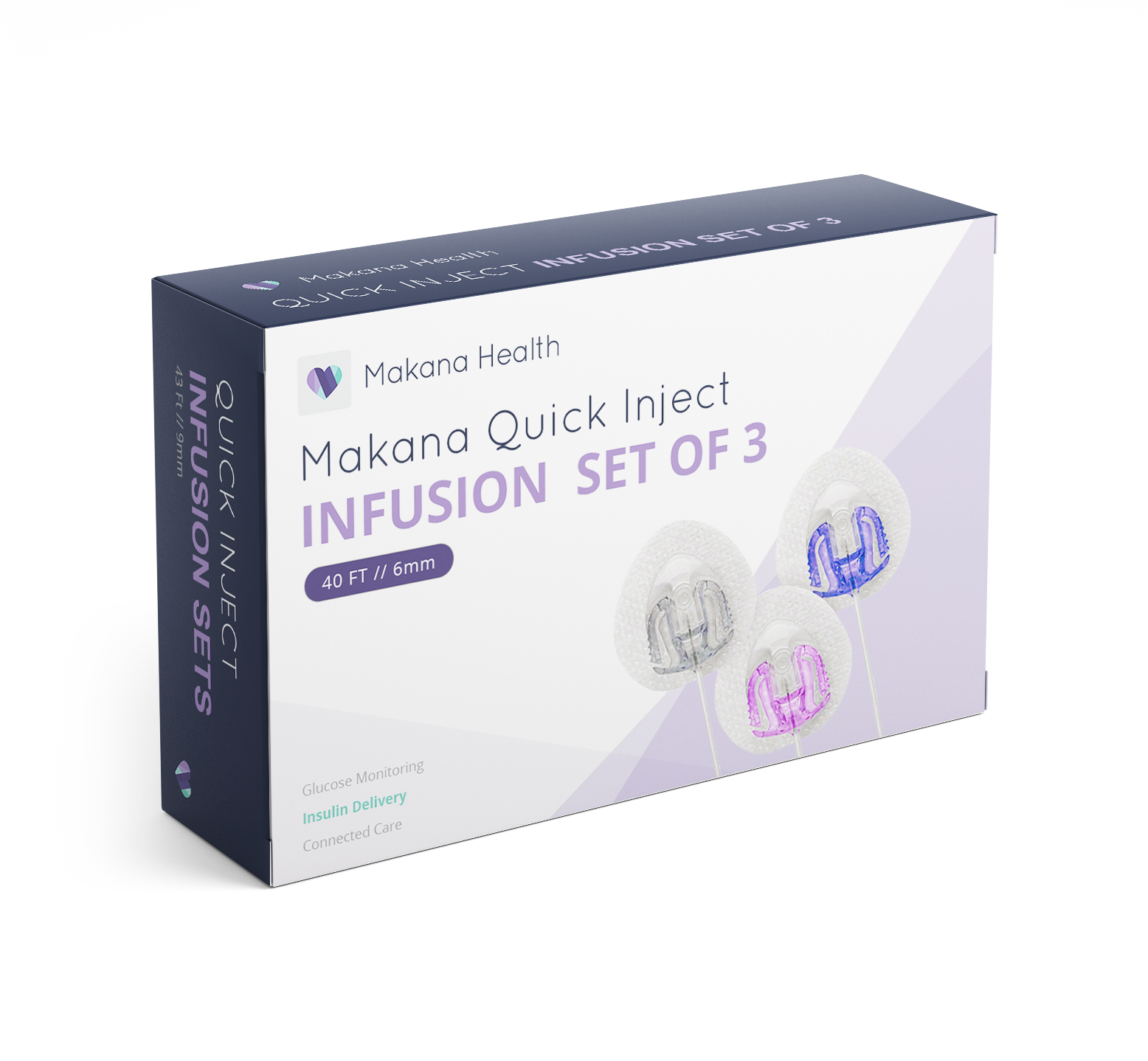 Makana Quick Inject Infusion Set of 3 - 6mm