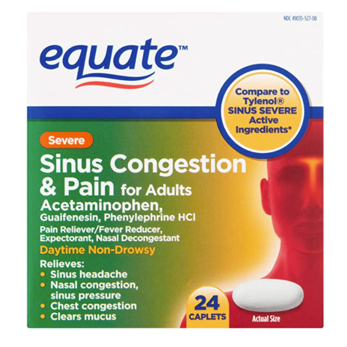 Equate Severe Sinus Congestion and Pain 24 ct.