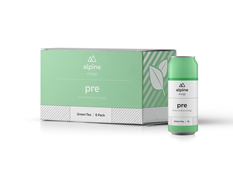 Alpine Energy Drink Green Tea Pre 0.5L PET image number null