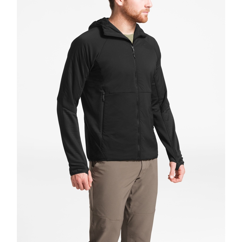 Men's Regulate Light Fleece Hybrid Hoodie image number null