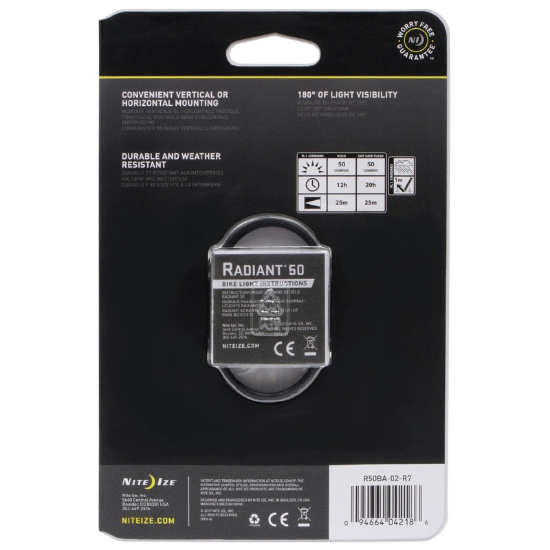 Nite Ize Radiant 50 Bike Light image number null