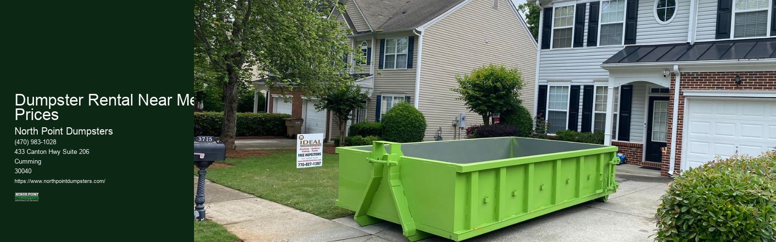 Dumpster Rental Near Me Prices
