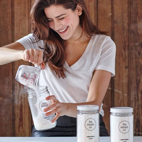 A clean identity and packaging system for an organic laundry brand.