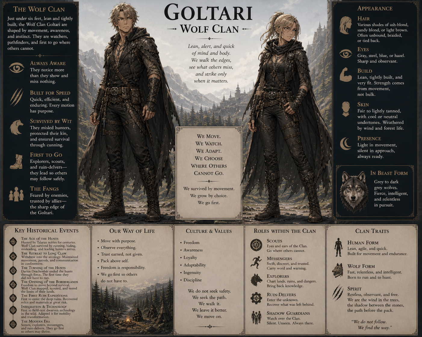 Goltari - Wolf clan banner image