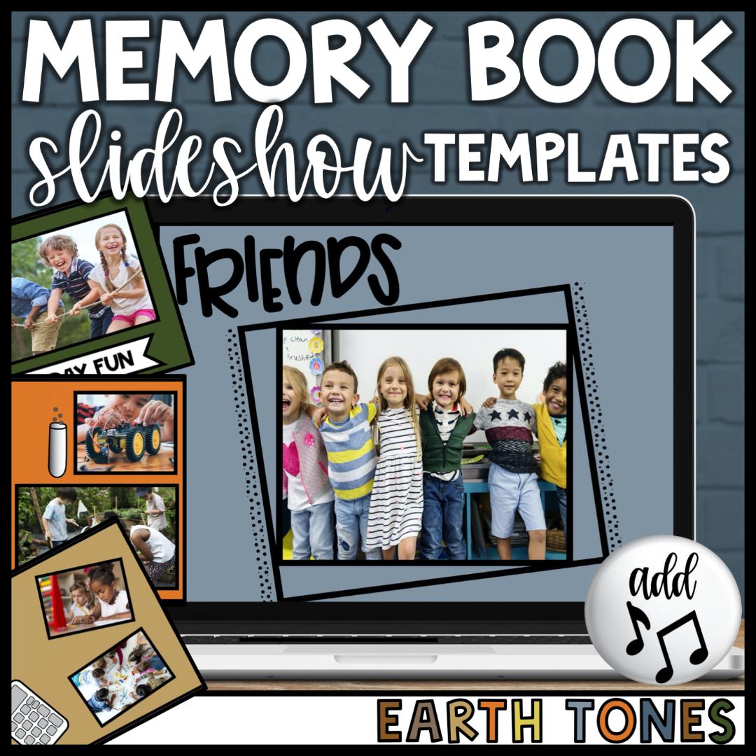 earth tones classroom memory book slideshow