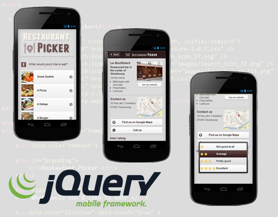 Jquery Mobile Tutorial Creating A Restaurant Picker Web App